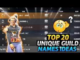 top 40 best guild names in free fire