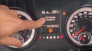 how to reset oil change required in