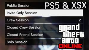 invite only sessions in gta 5