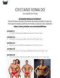 cristiano ronaldo workout plan