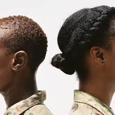 Cut it all off for the men and short cropped haircuts for women. These Inspiring Black Servicewomen Are Embracing Natural Twists Dreadlocks And Afros In The Army And Beyond Vogue