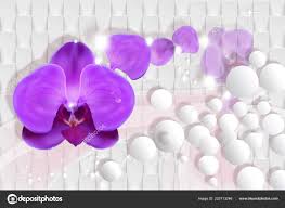 wallpaper orchid white abstract