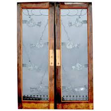 Pair Of Art Deco Etched Glass Doors At