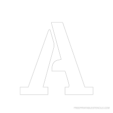 free printable 4 inch letter stencils a z