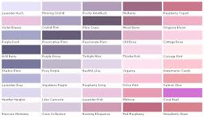 Lavender Paint Colors Chart Senour Paint Colors House
