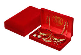 couple gold jewelry set box sunrise