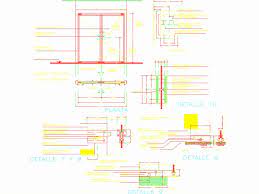 Tempered Glass Door In Autocad Cad