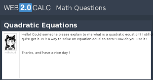 View Question Quadratic Equations