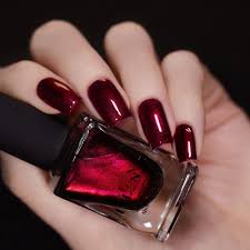 deep burgundy duochrome nail polish