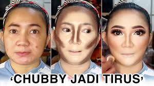 tutorial makeup pengantin wajah bulat