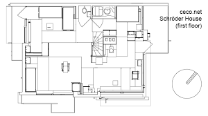 Autocad Drawing Schroder House In