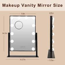 rotating makeup vanity mirror
