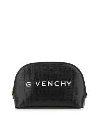 givenchy logo embossed makeup bag in