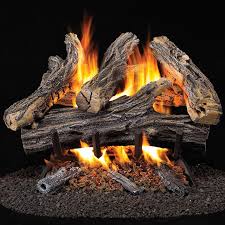Procom Vented Natural Gas Fireplace Log