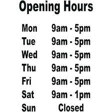 Hours Sign Template Homeish Co