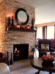 fall mantel fireplace makeover home