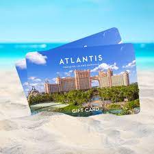 atlantis gift cards gift paradise
