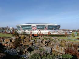 The donbass arena is the first elite category stadium in ukraine and eastern europe designed and built in accordance with uefa standards. Donbass Arena Damaged After Two Explosions Shakhtar Donetsk Confirm Goal Com