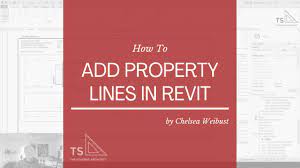 how to add property lines in revit