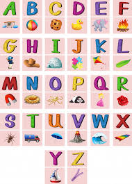 English Alphabets A To Z With Pictures Vector Free Download