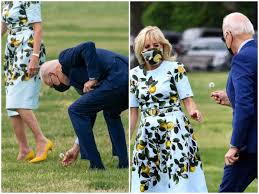 Photos Show Joe Biden Stopping to Pick a Dandelion for Jill