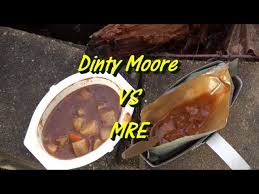 The final result reminded me of the hearty beef stew dinty moore—minus the beef and canned flavor. Stew Battle Mre Stew Vs Dinty Moore Stew Youtube