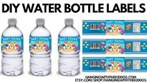 water bottle label templates