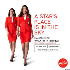 The cover picture, courtesy of airasia, shows a cadet pilot at lcct2. Airasia India Female Cabin Crew Walk In Interview New Delhi March 2020 Better Aviation