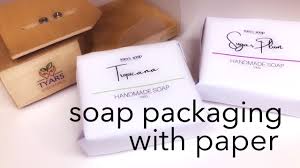 how to wrap soap with paper soap