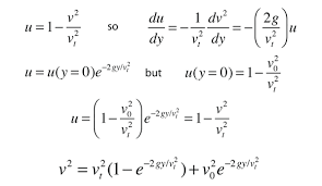 Freefall Velocity Vs Distance For