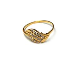 uni designer gold ring