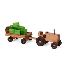 tractor and wagon w hay bales clip