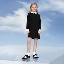 Details About Victoria Beckham Target Girls Bunny Rabbit Collared Dress Black Sz Xs 4 5 Years