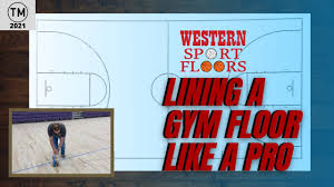 lining a gym floor properly learn