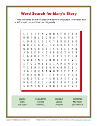 free printable word search