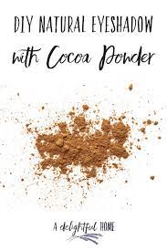 make cocoa powder eye shadow diy