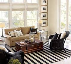 black white striped jute area rug