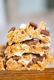 s mores graham cereal bars the baking