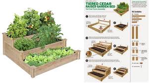 Tiered Cedar Raised Garden Bed Home