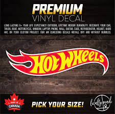 Hot Wheels Vinyl Decal Sticker Any