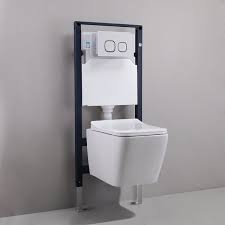 Wall Hung Toilet With In Wall Tank And