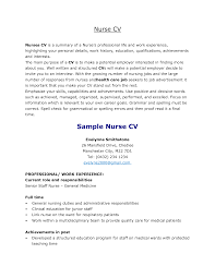 staff nurse resume