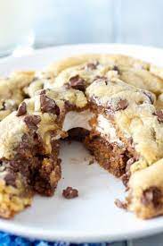 s mores stuffed chocolate chip cookies