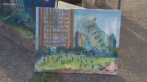 He was inducted into the hockey hall of fame in 1982, and was the first player in new york rangers history to have his number retired. An Artist Is Painting The Leaning Tower Of Dallas And All The Happy People Who Come To See It Wfaa Com