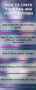 how to check pag ibig contribution