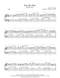 Feed for this entry trackback address. Kiss The Rain By Yiruma Piano Sheet Music Rookie Level