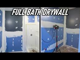 Finishing Drywall Bathroom Build