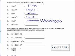 Scientific Notation Worksheet Answer