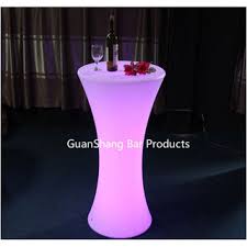 led cocktail bar table color changing