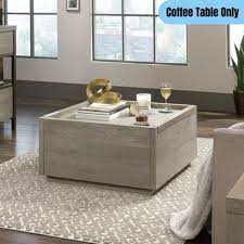 Square Coffee Table W 2 Drawers Modern